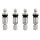 4 tire pressure sensors TPMS sensors metal valve silver for Dacia Lodgy SD 01.2012-