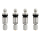 4 tire pressure sensors TPMS sensors metal valve silver for Dacia Spring 01.2020-