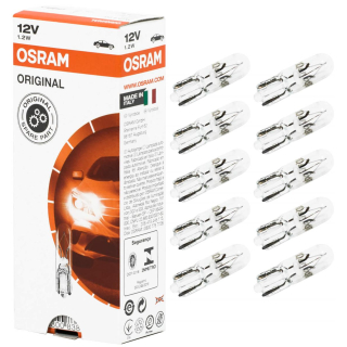 12V 2722-02B 2W Sonderlampe Osram ORIGINAL Sockel W2X4.6D Doppelblister 