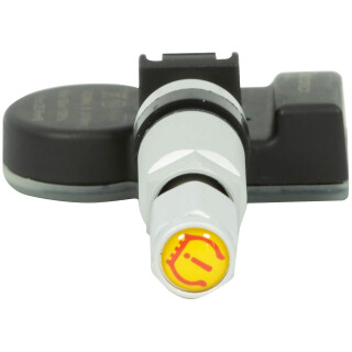 4 tire pressure sensors TPMS sensors metal valve silver for MINI One 03.2014-12.2021