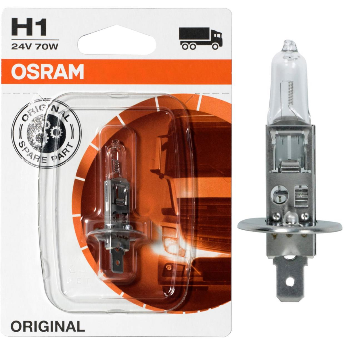 Osram H1 Original Line 64155-01B 24V truck headlight bulbs 1 Blister