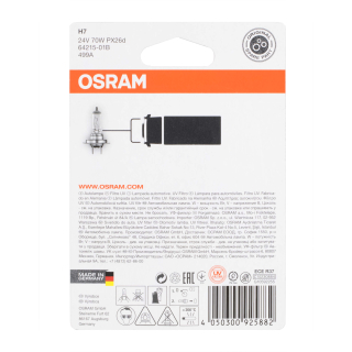 Osram Original Line H7 64215-01B 24V truck headlight bulb...