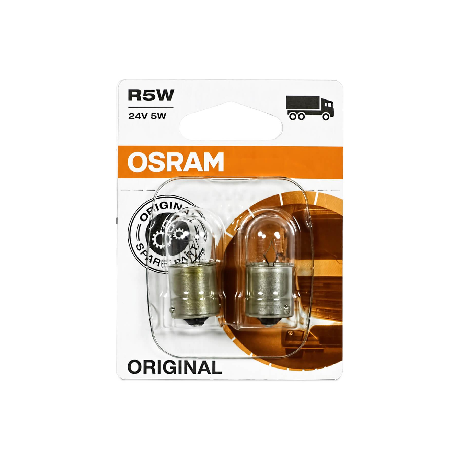 Glühlampe Sekundär OSRAM R5W Standard 12V, 5W für Abarth, Alfa