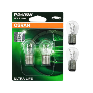 OSRAM Performance Bulbs - P21/5W 12V 21/5W (380L) - Long Life BAY15d -  ULTRA LIFE - 7528ULT-02B