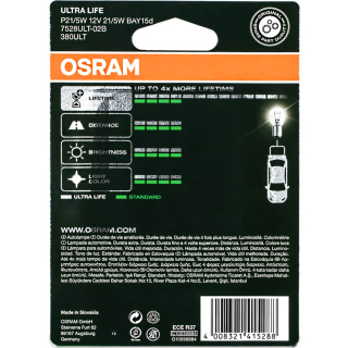 Osram Ultra Life 7528ULT-02B P21/5W 2 pcs. DB