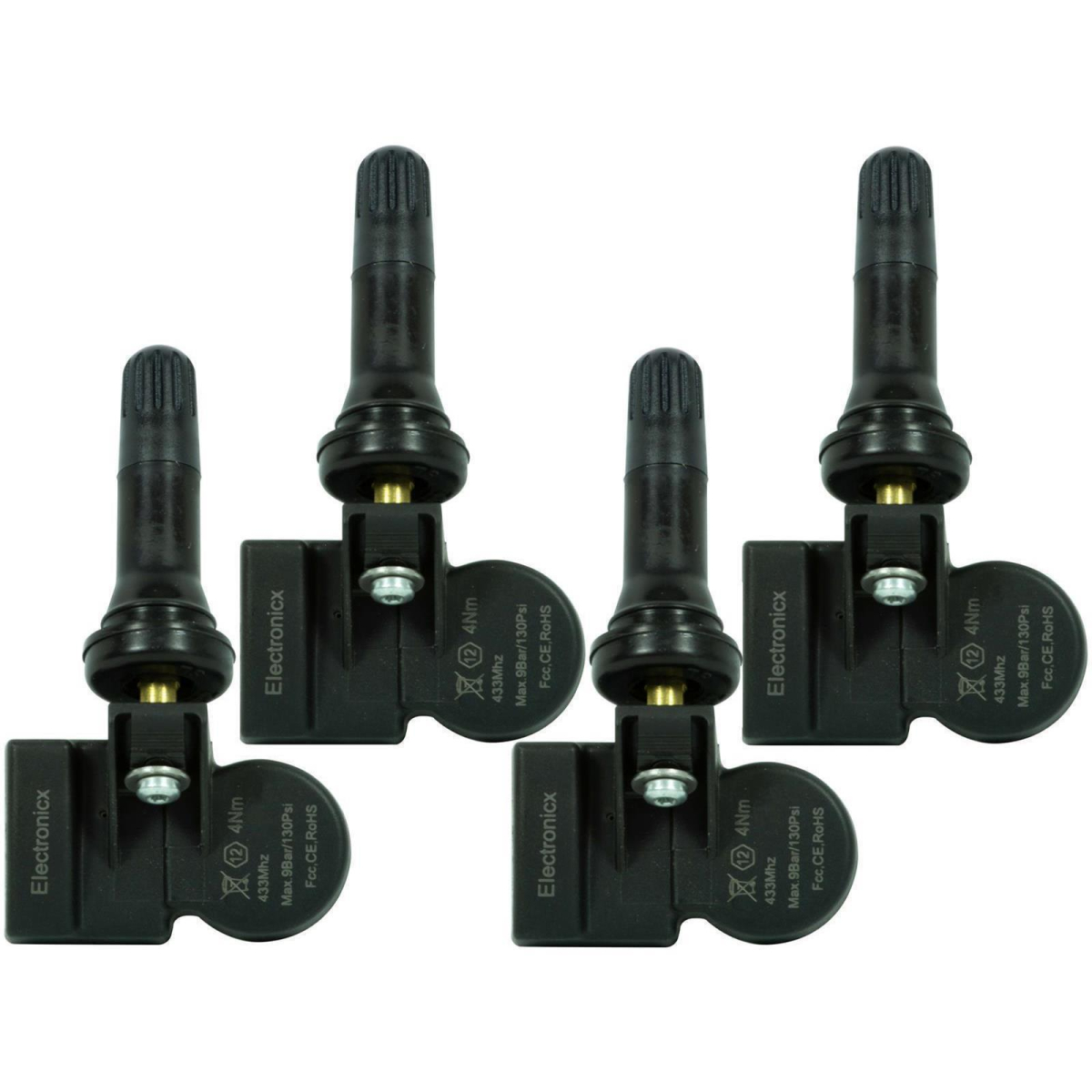 4 tire pressure sensors TPMS sensors rubber valve for Volvo S80 T/A 03.2006-06.2014