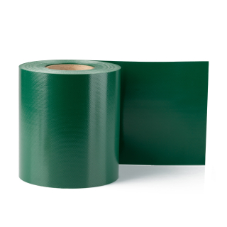 Electronicx PVC Privacy Screen | Privacy Screen Roll Moss Green RAL 6005 | Double-Post Fences | 35m x 19cm | 650g/m² Premium Quality | Extra Strong | Including 20 Mounting Clips