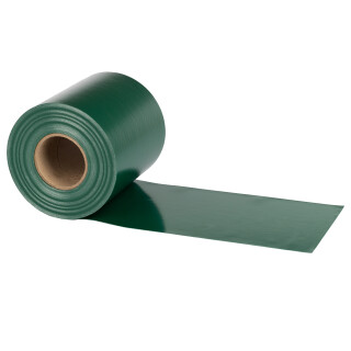 Electronicx PVC Privacy Screen | Privacy Screen Roll Moss Green RAL 6005 | Double-Post Fences | 35m x 19cm | 650g/m² Premium Quality | Extra Strong | Including 20 Mounting Clips