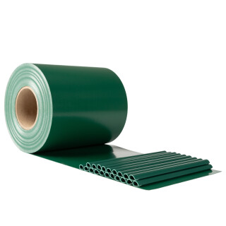 Electronicx PVC Privacy Screen | Privacy Screen Roll Moss Green RAL 6005 | Double-Post Fences | 35m x 19cm | 650g/m² Premium Quality | Extra Strong | Including 20 Mounting Clips