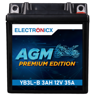 Motorradbatterie AGM-YB3L-B 3Ah 12V AGM Batterie