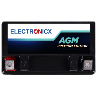Electronicx YTX7A-BS AGM Motorradbatterie 12V 7Ah - Wartungsfrei, Hohe Startkraft & Langlebig