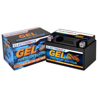 Electronicx YTX7A-BS GEL Motorradbatterie 12V 7Ah - Wartungsfrei, Hohe Startkraft & Langlebig