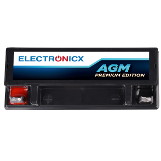 Electronicx YB7-A AGM Motorcycle Battery 12V 7Ah 100A/EN - Maintenance-Free, Pre-Charged, Leak-Proof, Long-Lasting