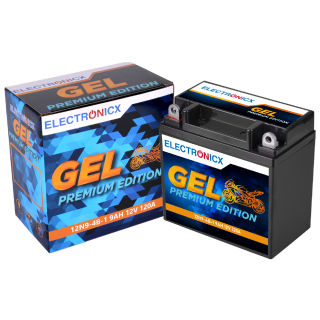 Electronicx YB9-B GEL Motorcycle Battery 12V 9Ah – High-Performance Bike Battery | Maintenance-Free & Vibration-Resistant | Replaces YB9-BS, CB9-B, GM9Z, 12N9-4B-1
