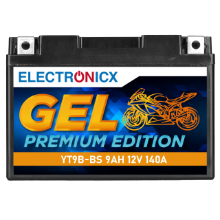 Electronicx YT9B-4 GEL Motorcycle Battery 12V 9Ah -...