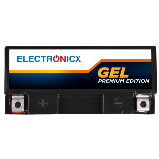 Electronicx YT12B-BS GEL Motorradbatterie 12V 12Ah 160A/EN – Wartungsfrei, Auslaufsicher, Hohe Startleistung