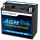 Electronicx AGM Motorradbatterie 12V 14Ah 51422 YT14B-4 GT14B-4 YT14B-BS AGM12-14B-4 51201 - Leistungsstark & Wartungsfrei