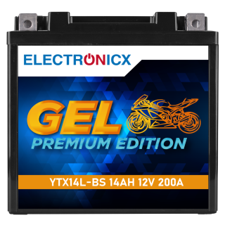 Electronicx YTX14L-BS Gel Motorcycle Battery 12V 14Ah...