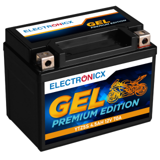 Electronicx GEL Motorradbatterie 12V 4,5Ah 70A YTZ5-S JMTZ5S - Wartungsfrei & Leistungsstark