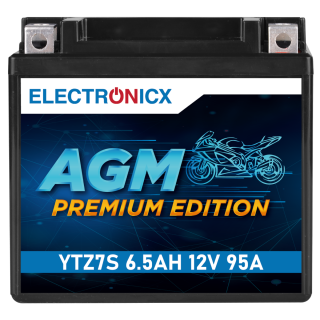 Electronicx YTZ7S AGM Motorcycle Battery 12V 6.5Ah...
