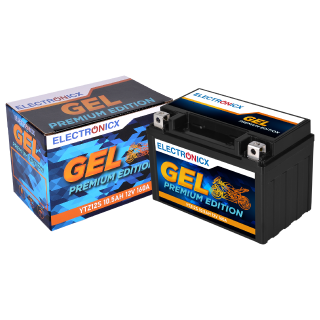 Electronicx GEL Motorcycle Battery 12V 11Ah - Replacement for YTZ12-S, CTZ14-S, ETZ14-S, YTZ14-4 - High Starting Power & Maintenance-Free