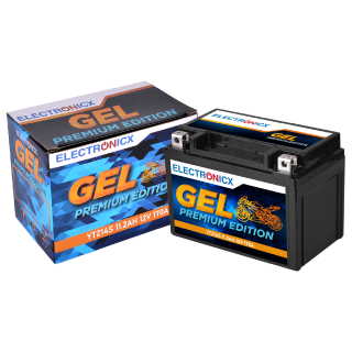 Electronicx YTZ14S GEL Motorcycle Battery 12V 12Ah - High-Performance Battery for Motorcycles & Scooters