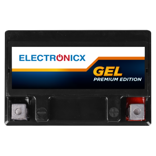 Electronicx GEL Motorcycle Battery 12V 14Ah 200A – Replaces YB14L-A2, YB14L-B2, YTX14AHL-BS – Maintenance-Free & High-Performance