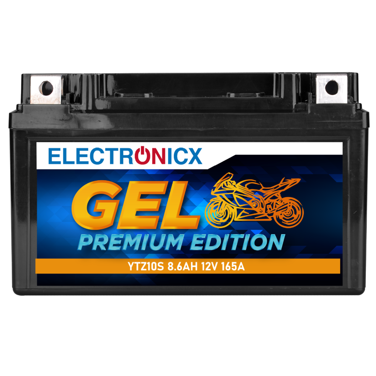 Electronicx YTZ10S GEL Motorradbatterie 12V 9Ah - Wartungsfrei, Hohe Startleistung, Tiefenentladungssicher