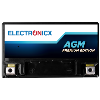 Electronicx YTZ10S AGM Motorradbatterie 12V 9Ah - Wartungsfrei, Hohe Startkraft, Robust & Langlebig