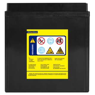 Electronicx YTX16-BS AGM Motorcycle Battery 12V 16Ah 235A/EN - High-Performance AGM Battery, maintenance-free & leak-proof