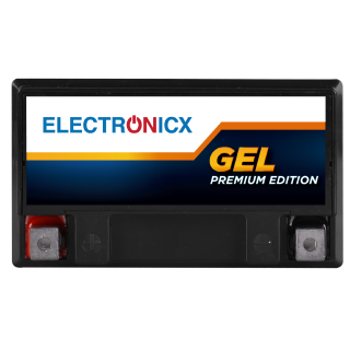 Electronicx YTX16-BS GEL Motorradbatterie 12V 16Ah 235A/EN - Hochleistungs-Gel Batterie, wartungsfrei & auslaufsicher