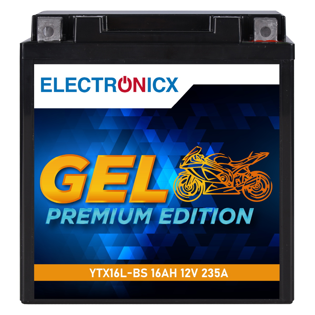YTX16L-BS GEL Motorradbatterie 12V 16Ah 235A/EN GEL Batterie 12V 51422 YTX16-4 YTX16BS ETX16-BS