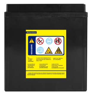 YTX16L-BS GEL Motorradbatterie 12V 16Ah 235A/EN GEL Batterie 12V 51422 YTX16-4 YTX16BS ETX16-BS