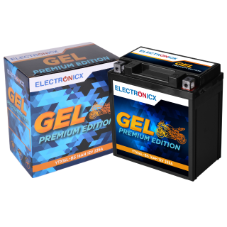 YTX16L-BS GEL Motorradbatterie 12V 16Ah 235A/EN GEL Batterie 12V 51422 YTX16-4 YTX16BS ETX16-BS