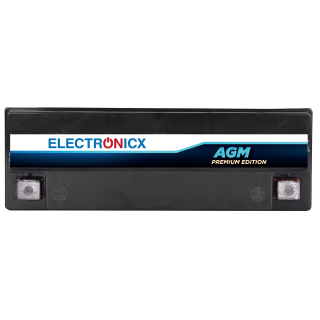 Electronicx AGM Motorradbatterie 12V 17Ah 205A/EN YB16AL-A2 - Wartungsfrei, Langlebig, Hohe Startleistung - Ersatz für, 51616