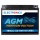 Electronicx AGM Motorradbatterie 12V 17Ah 205A/EN YB16AL-A2 - Wartungsfrei, Langlebig, Hohe Startleistung - Ersatz für, 51616