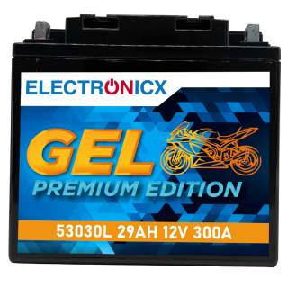 Electronicx GEL Motorcycle Battery 53030L – 12V...