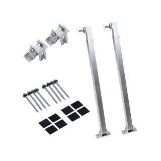 Solarmodul Halterungl 2er Set 30°-60° Silber