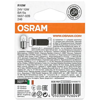 Osram Original Line 5637-02B R10W 24V signal lamp 2 St.DB