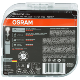 Osram H1 Truckstar Pro 64155TSP-HCB 24V headlight bulbs...
