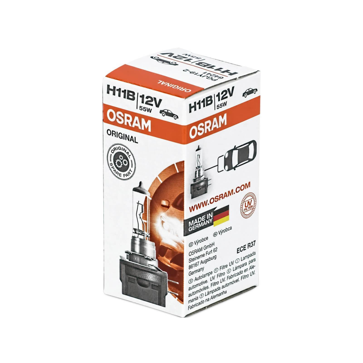 Osram original. H11b Osram 12v 55w 64241. 64241 Osram. Автолампа Osram 64241.