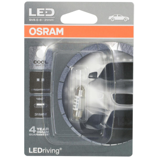 OSRAM LED Standard Retrofit SV8.5-8 31mm, C5W, interior...