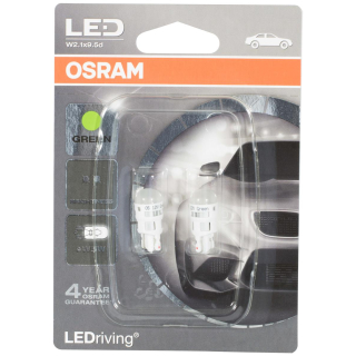 Osram 2880GR 02B LEDW5 W 12 V Standard Retrofit Green...