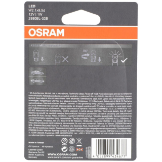 OSRAM 2880BL-02B LED Interior Lighting, Set of 2
