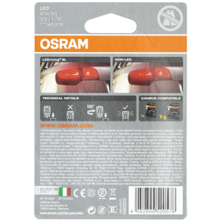 OSRAM 7716R-02B LED Retrofit, Set of 2, W21/5W