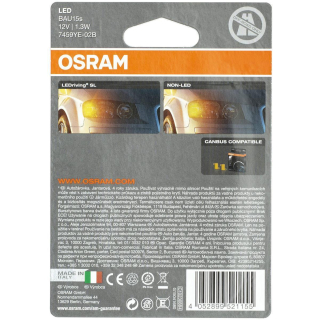 OSRAM 7459YE-02B PY21W LEDriving Standard Amber Retrofit,...