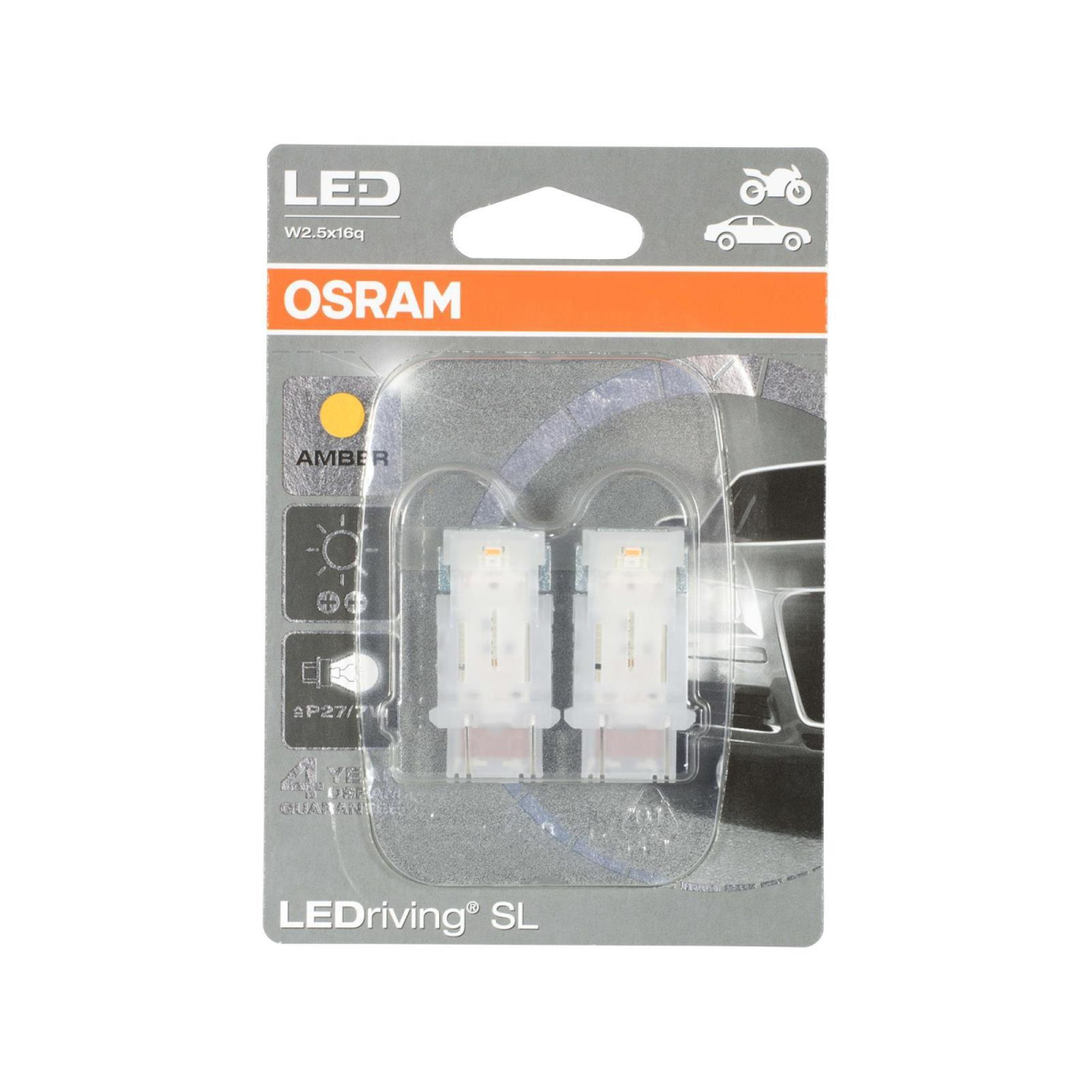 OSRAM 3548YE-02B LED Retrofit, Set of 2, P27/7W