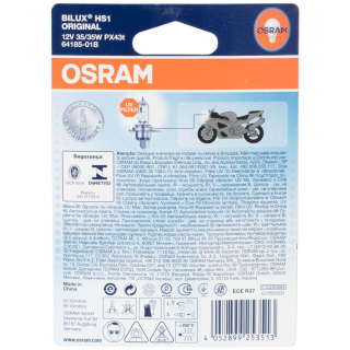 Osram Original Line 64185-01B, motorcycle halogen lamp HS1 (1 piece in blister pack)