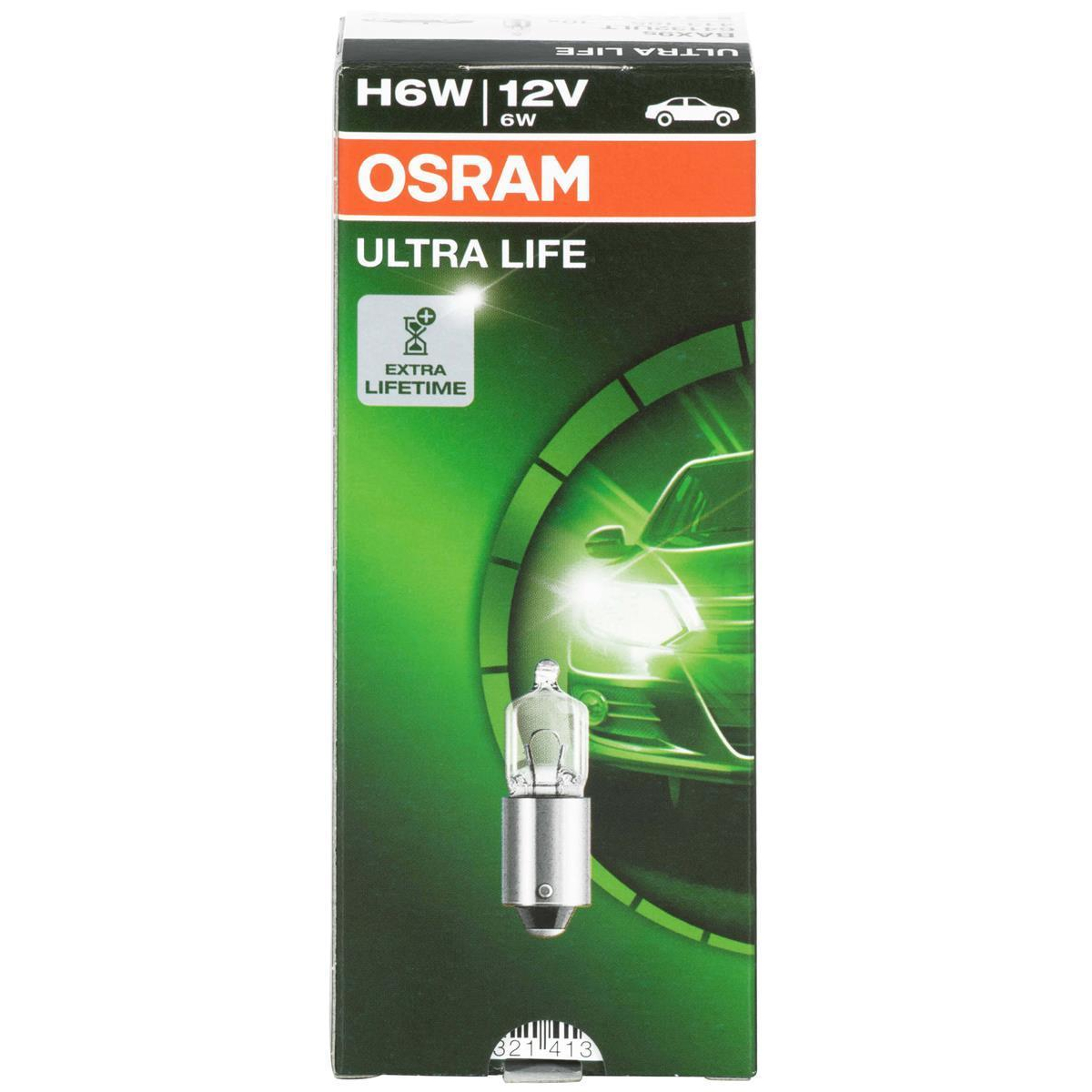 1x H6W 6W 12V Car Lamp bulb light Osram H6W Ultra Life 64132ULT