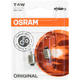 Osram T4W Original Line 3893-02B 12V car lamps double blister